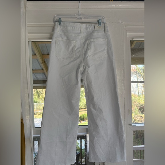 PAIGE Women's Wide Leg White Jeans - Picture 2 of 4